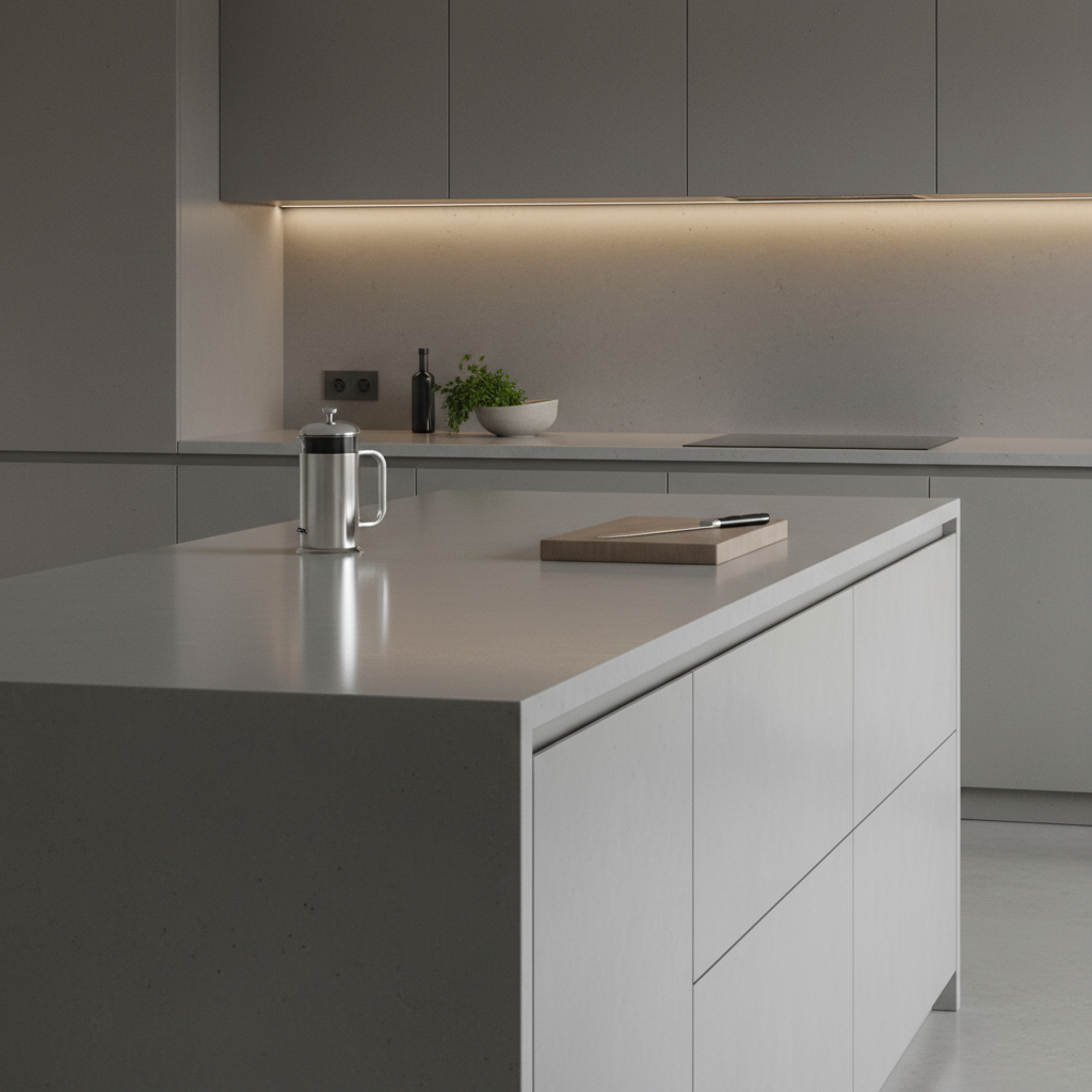 Cimento Queimado Além do Piso: Ideias Inovadoras para Bancadas, Móveis e Detalhes Decorativos