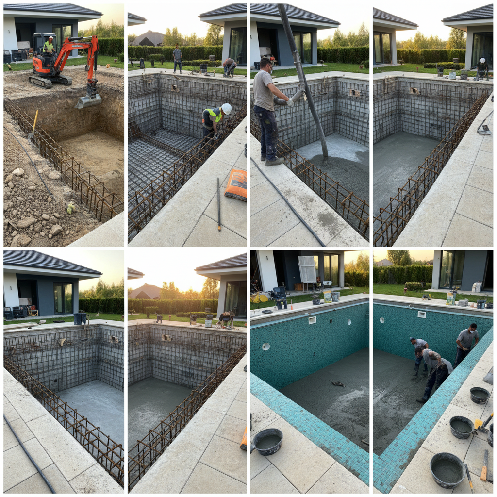 Construção de Piscina de Concreto Armado: Guia Detalhado do Início ao Fim