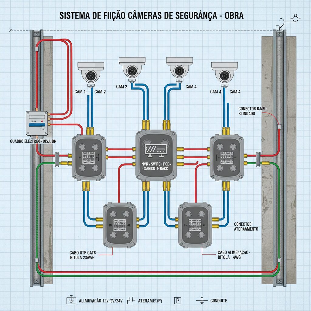 Evite erros: Boas práticas na infraestrutura elétrica para instalação de câmeras