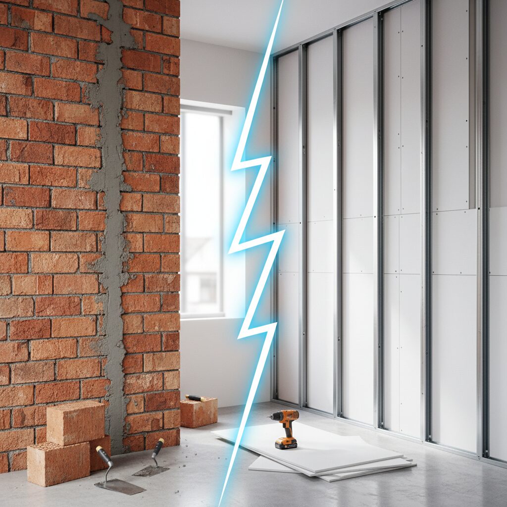 Drywall ou Alvenaria para Paredes: Qual a Melhor Escolha para Sua Obra?