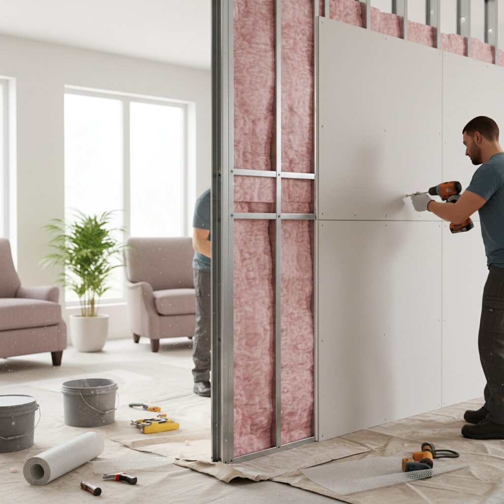 Isolamento Acústico e Térmico: O Papel do Drywall em Paredes
