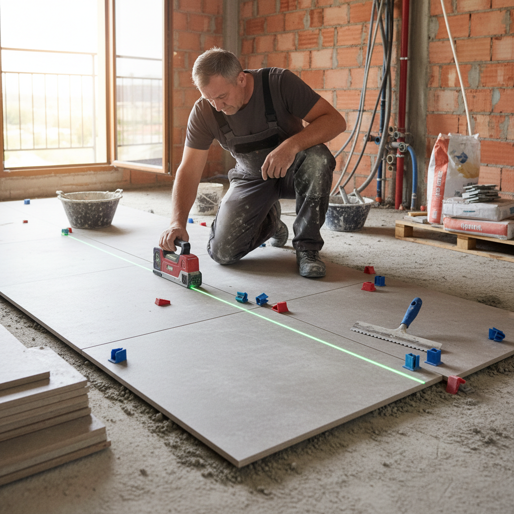 Domine as Técnicas de Assentamento de Pisos Grandes (50cm)