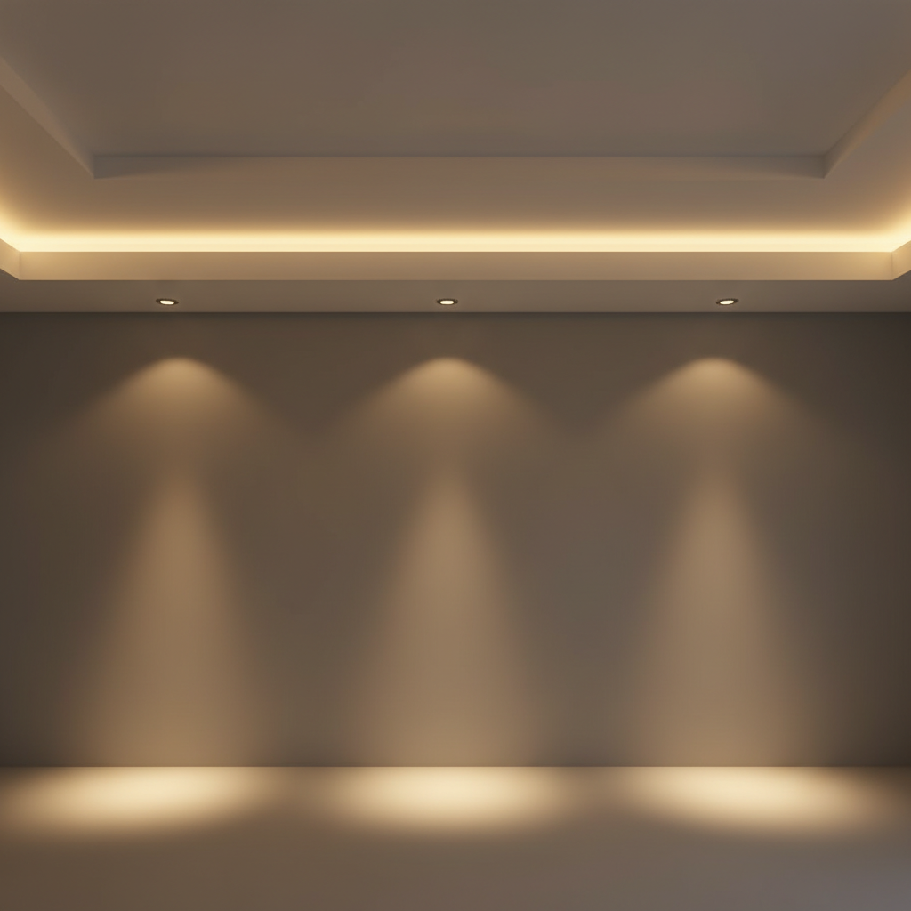Iluminação em Gesso: Como Planejar e Integrar Spots e Luzes na Sanca