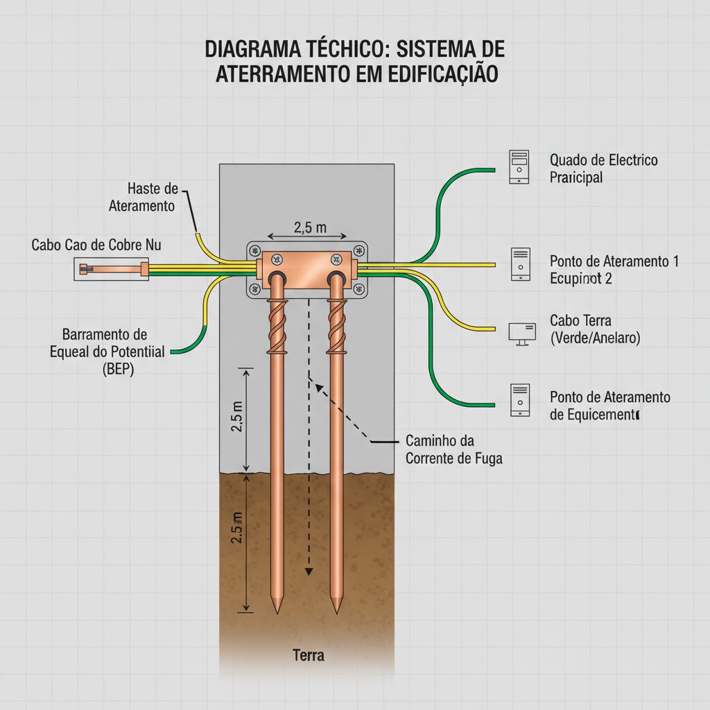 A Importância Vital e o Processo Detalhado da Instalação de Sistemas de Aterramento na Construção Civil