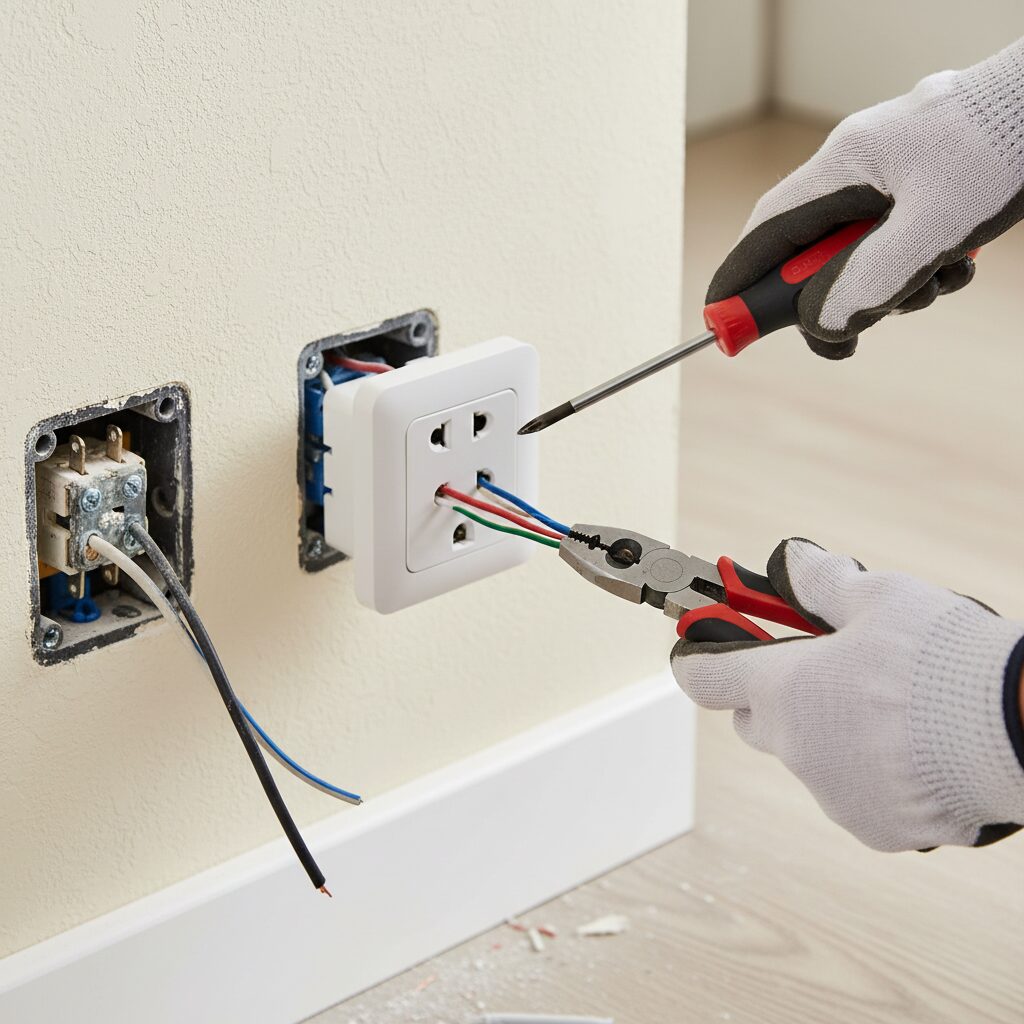 Dê um Upgrade: O Guia Profissional para Substituir Tomada Antiga com Segurança