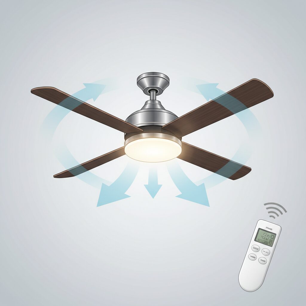Guia Completo: Instalação de Ventilador de Teto com Controle Remoto e Iluminação Integrada