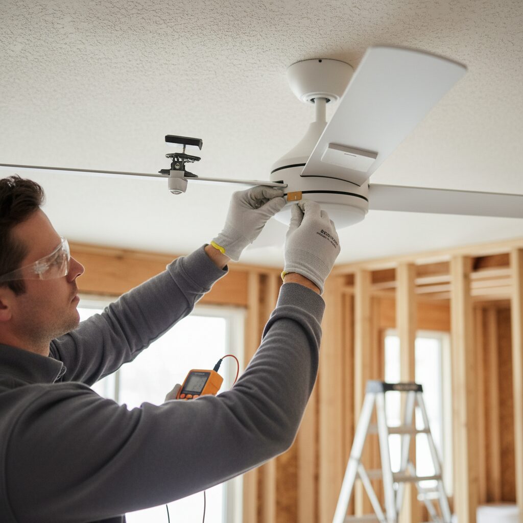 A Arte do Balanceamento: Como uma Instalação Correta Evita Problemas em Ventiladores de Teto
