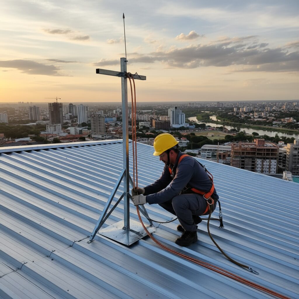 As Melhores Técnicas para a Instalação Profissional de Para-Raios (SPDA)