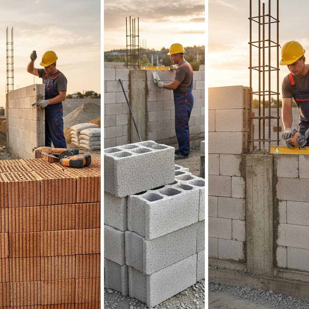 Tijolos, Blocos ou Concreto: Escolha os Melhores Materiais para o seu Levantamento de Muro