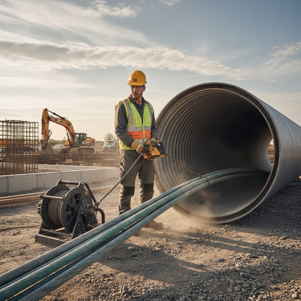 Guia Completo: Técnicas de Passagem de Cabos de Energia e Dados em Dutos com Mais de 150mm