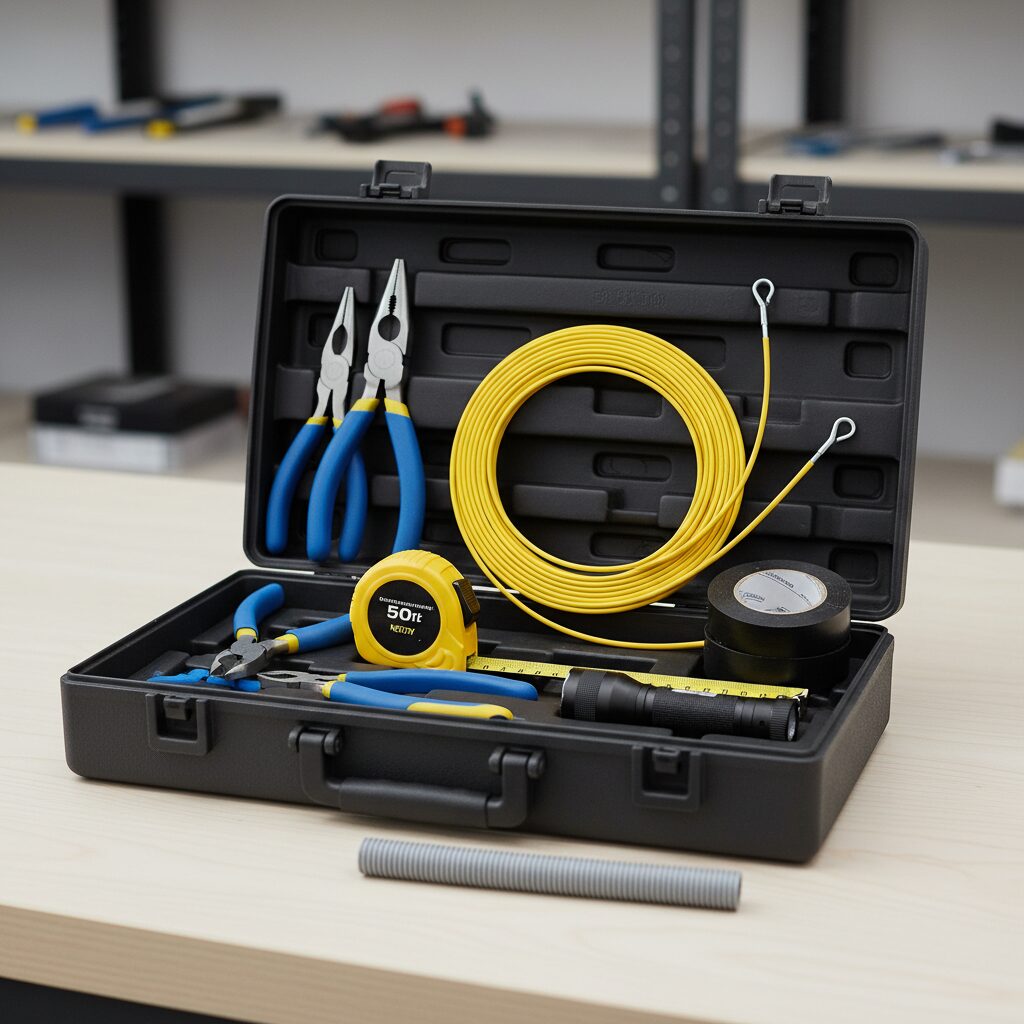 Kit Essencial: Ferramentas e Materiais para uma Passagem de Fiação Perfeita