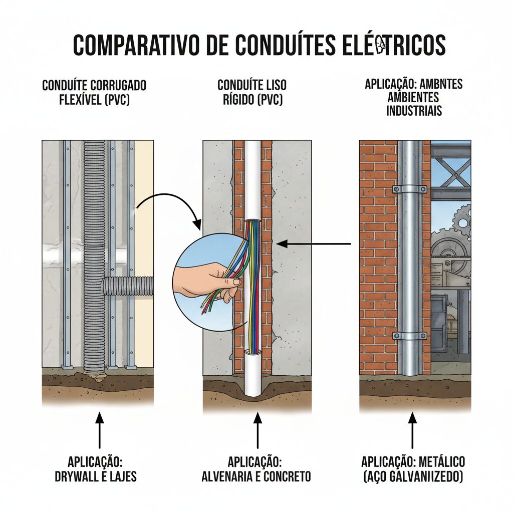 Conduítes e Proteções: Escolhendo o Sistema Ideal para Sua Passagem de Fiação