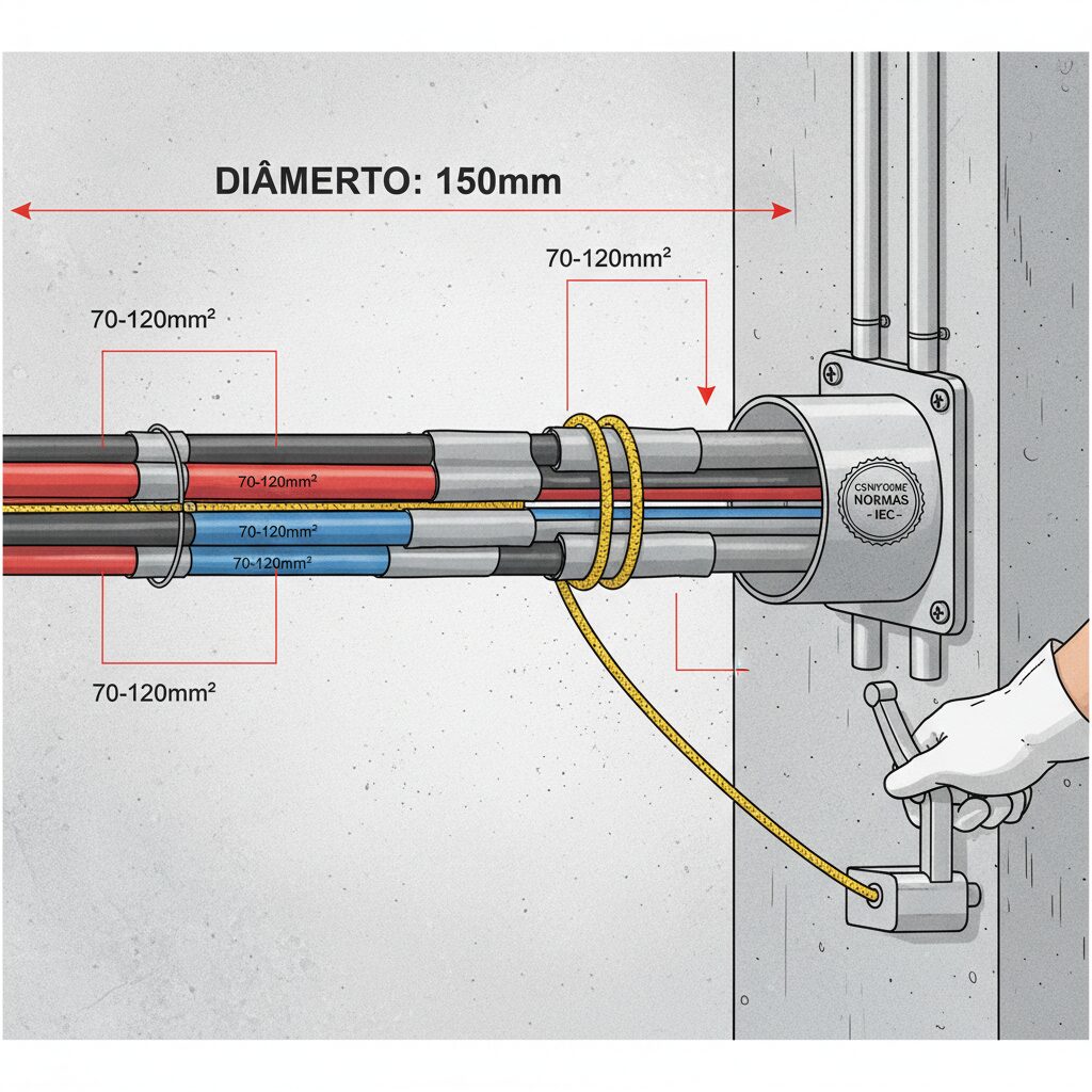 Maximizando a Eficiência: Guia Completo para Passagem de Fiação de 70mm a 120mm