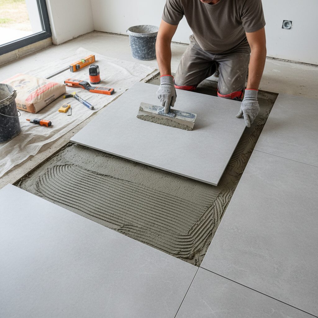 Qual Argamassa Usar e Como Aplicar em Porcelanato (71~90)?