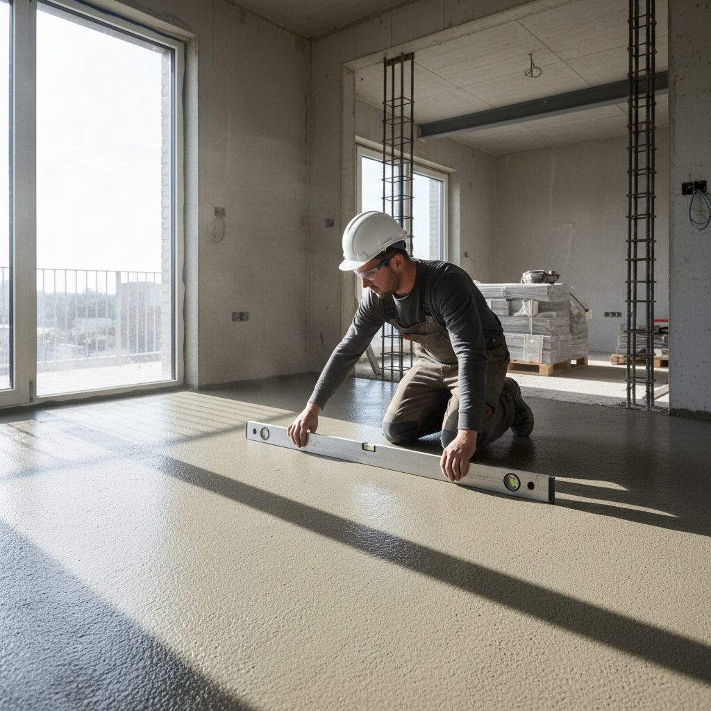 O Segredo da Durabilidade: Como Preparar o Contrapiso para Porcelanato de Grande Formato (91~150cm)
