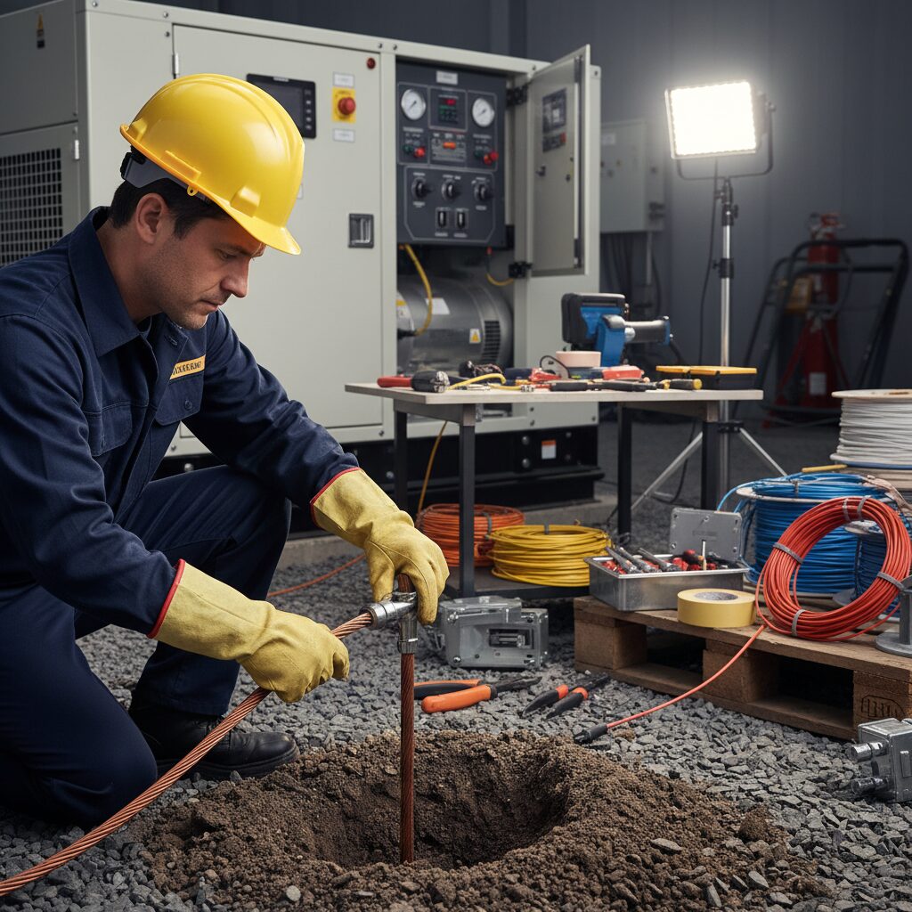 Por Que o Aterramento Correto é Crucial na Instalação de Geradores Elétricos?
