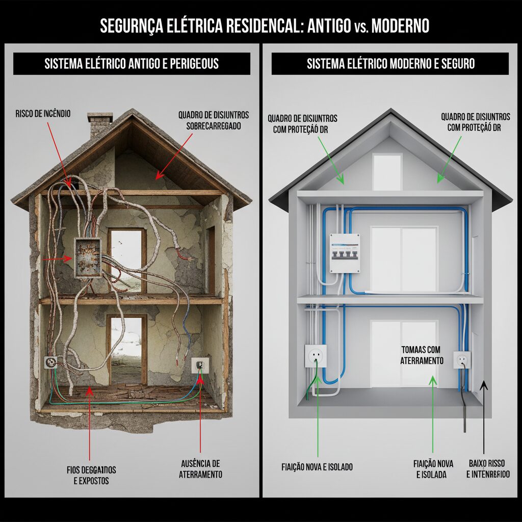 Os Perigos Ocultos da Fiação Elétrica Antiga: Guia Completo para Sua Segurança
